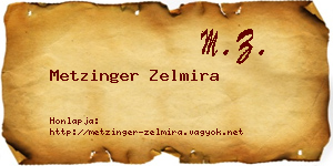 Metzinger Zelmira névjegykártya